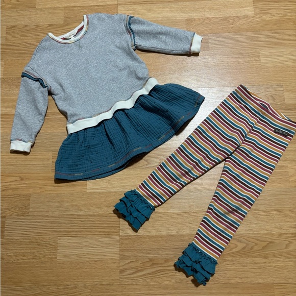 “Matilda Jane” dress with matching leggings size 4